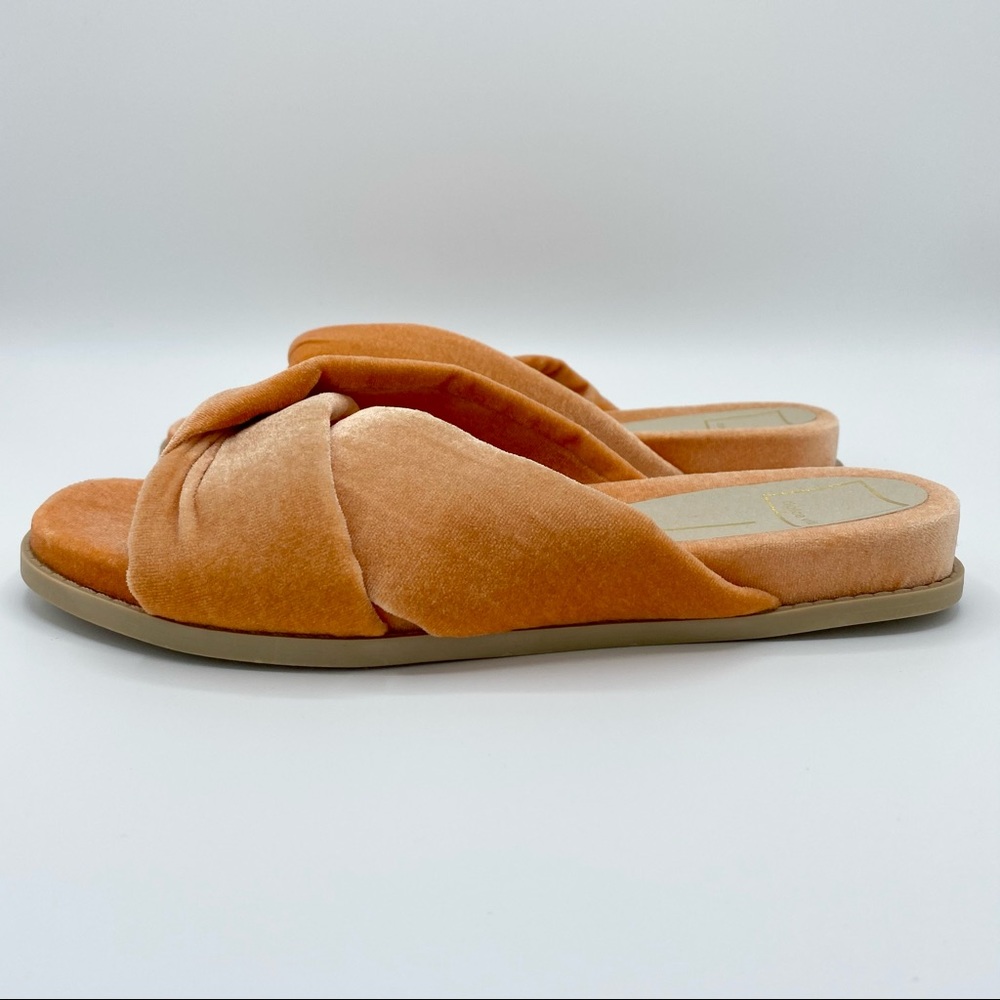 Dolce Vita Golda Knotted Blush Velvet Slipper - Picture 7 of 15